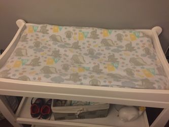 Fleece Dumbo Changing Pad Cover