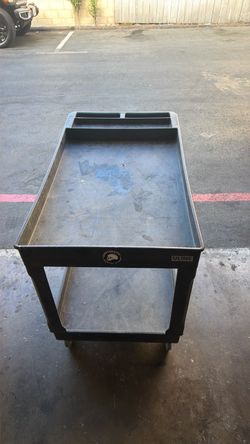 Uline Plastic Utility Cart on Wheels