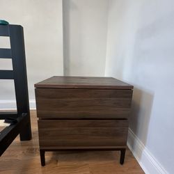 Electric Brown Wood Night Stand