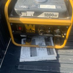 Used Wen 1800w Generator Will Start Only On Choke