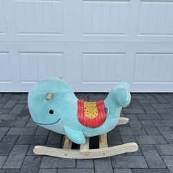 Kids Plush Whale Rocking Toy