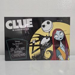 Clue Nightmare Before Christmas Board Game 2021 USAopoly Brand New Sealed