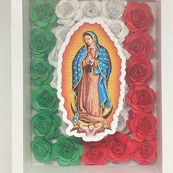 Virgin Mary Decor Shadow Box 