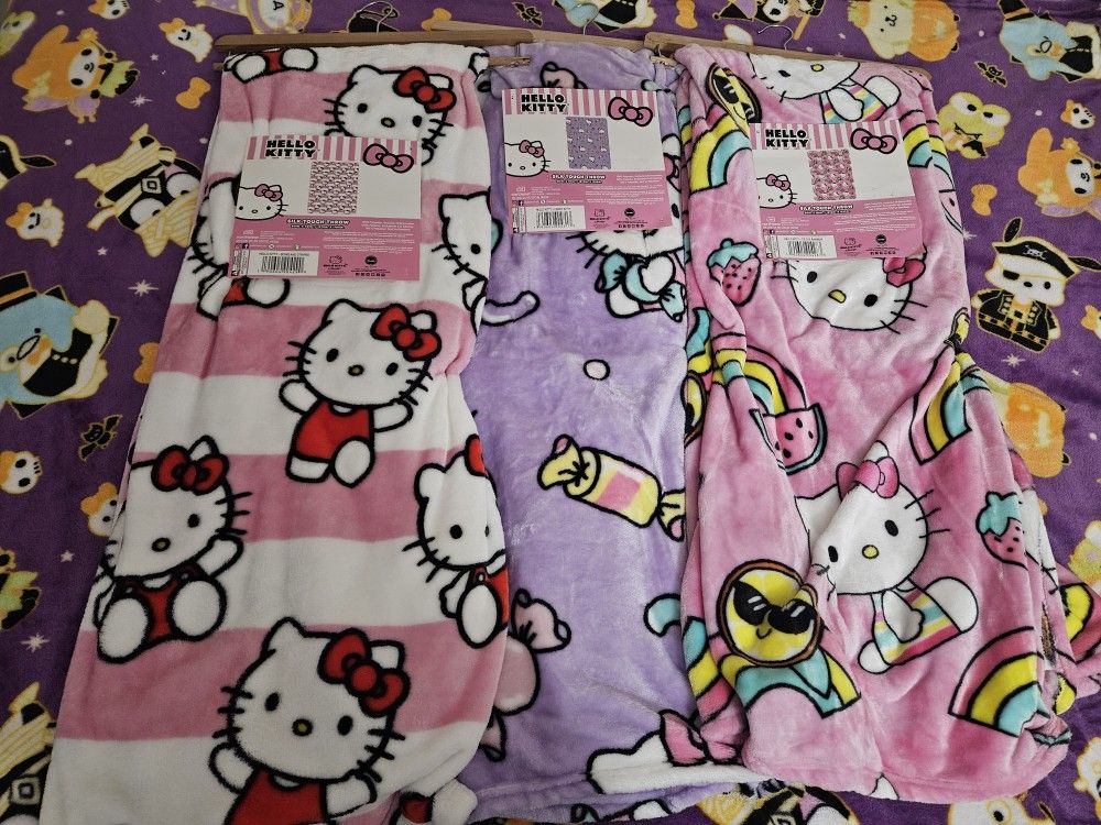 Hello Kitty Blankets $45