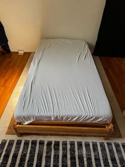 Twin Size Bed Frame with Mattress