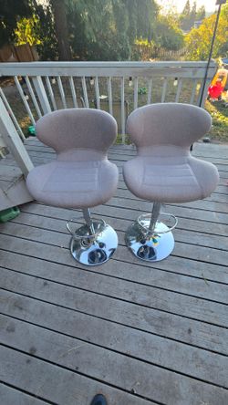 Set of 2 Adjustable Bar Stools