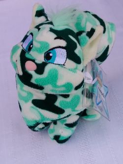 NEW Factory Sealed code CAMOFLAUGE WOCKY Series 6 KeyQuest Virtual Neopets plush doll