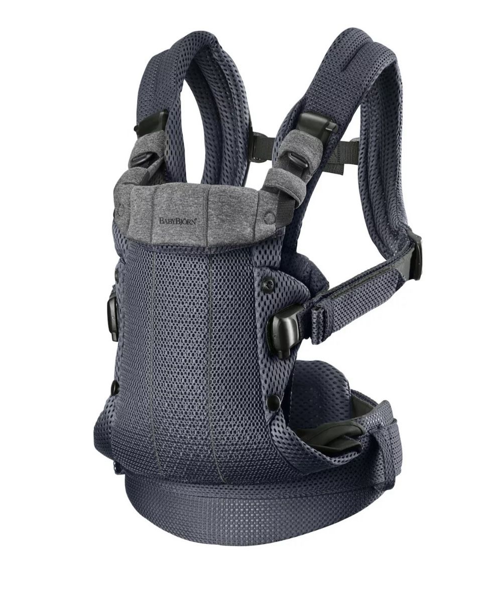 ⭐️ New! BabyBjorn Harmony Baby Carrier Color Anthracite Fits babies 7-40 lbs. ⭐️ 