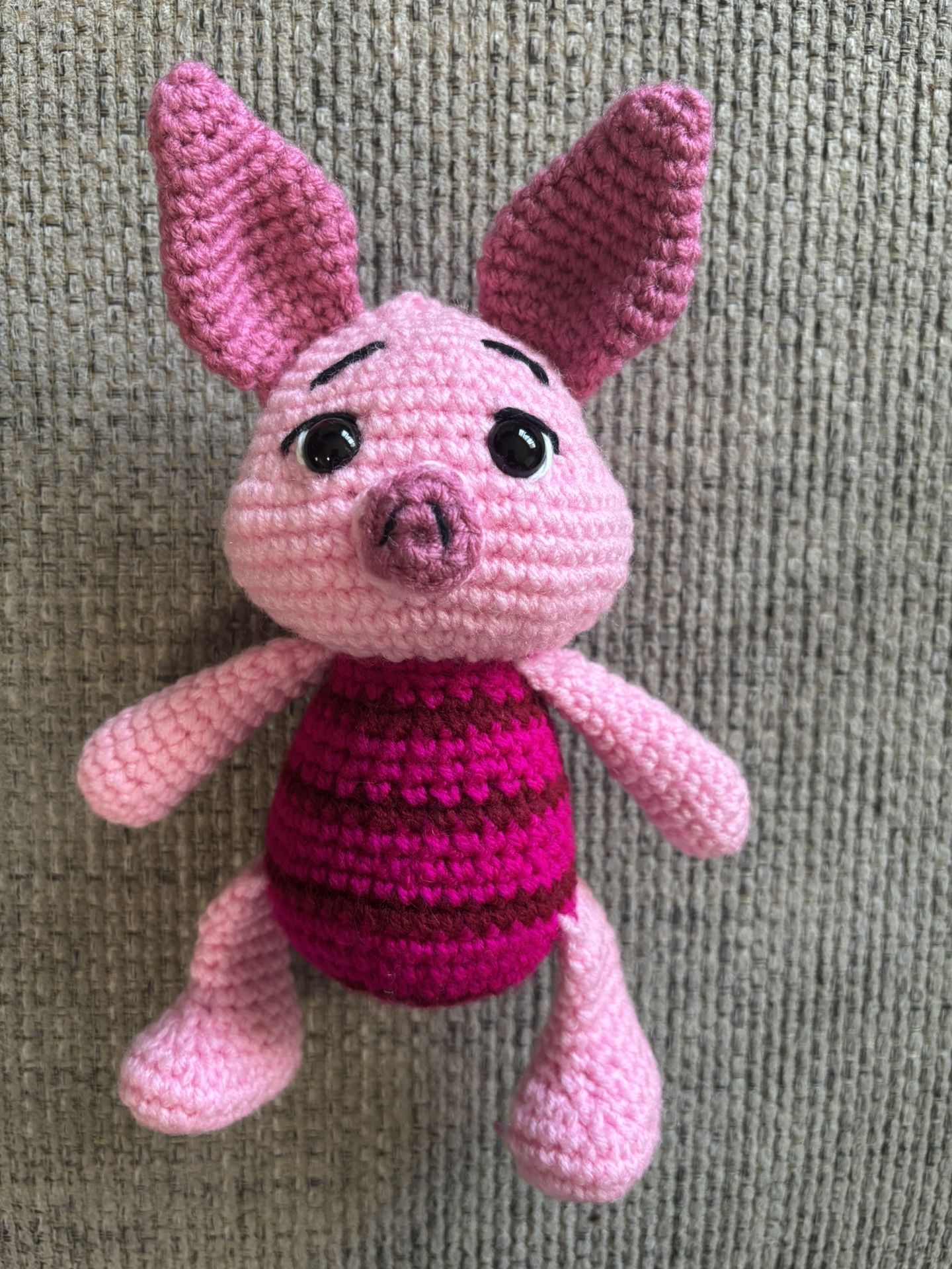 Piglet - Winnie The Pooh Inspired Hand Made Crocheted Stuffy