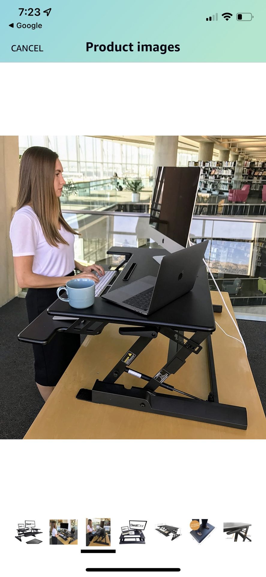 Deskdoc standing sale desk