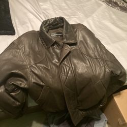 Marc New York Mens Leather Jacket-medium