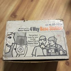 Vintage Archer Space Patrol 4-Way Base Station CB Radio Shack 60-3028 w/ Box