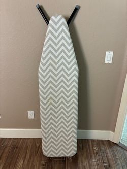 Gray-white ironing board in great condition