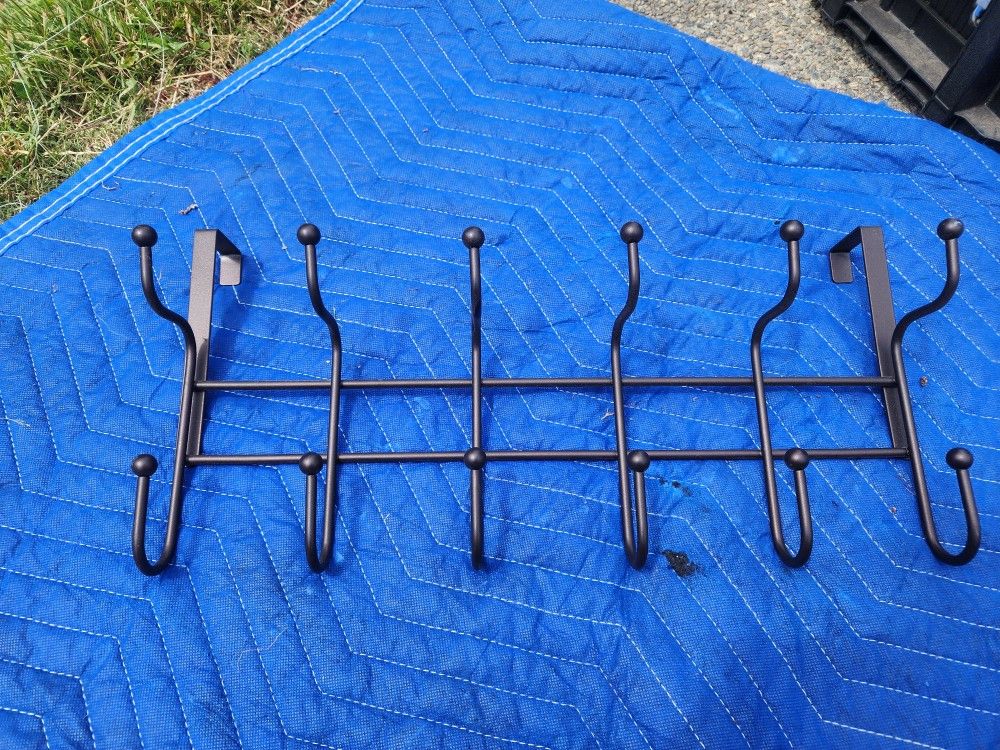 Oil Rubbed Bronze Over Door Towel Rack
