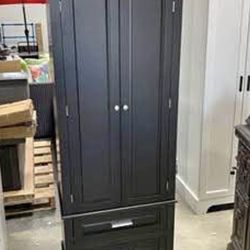 Assembled new Storage Cabinet with Doors and 2 Drawers Tall Kitchen Pantry Organizer