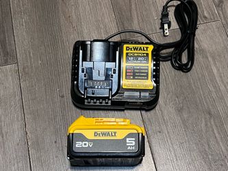DeWalt 20V 5Ah Battery and Charger