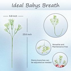 34 pcs.  artificial Baby Breath Flowers