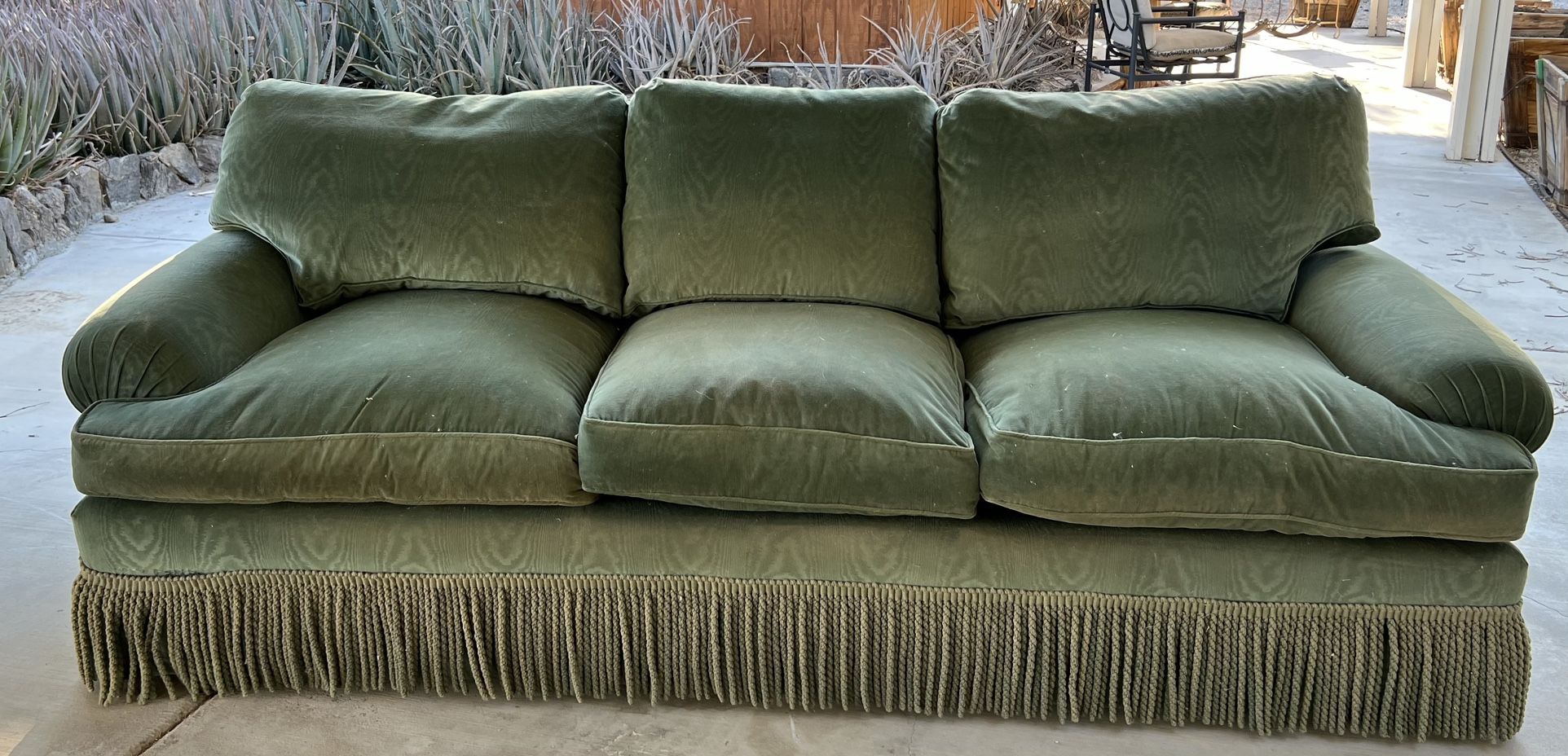 Beautiful Vintage Down Feather Couch & Chair