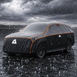 Hail Protector Car Cover Waterproof Heavy Duty Padded Car Cover Snow Rain Hail Protection Car Cover for Automobiles Outdoor with 3 Windproof Straps＆Re