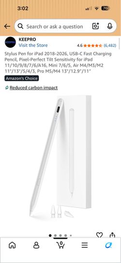 KEEPRO Stylus Pen for iPad USB-C