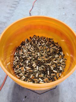 5 Gallon, About 8,000, Clean 9mm Brass Cases