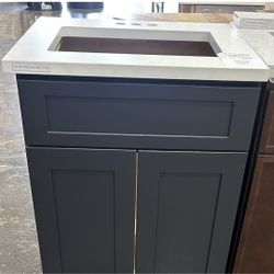 25" Pure White Quartz Vanity Countertops with Combo