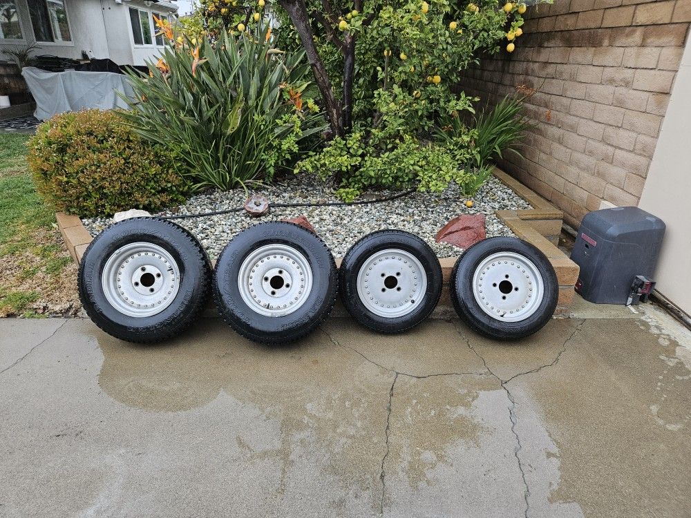 VW Manx Buggy 4 Lug American Racing Tire Rim Set