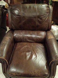 Lazy boy leather recliner
