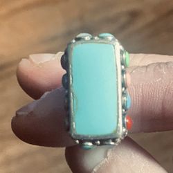 Sterling Silver And Turquoise 