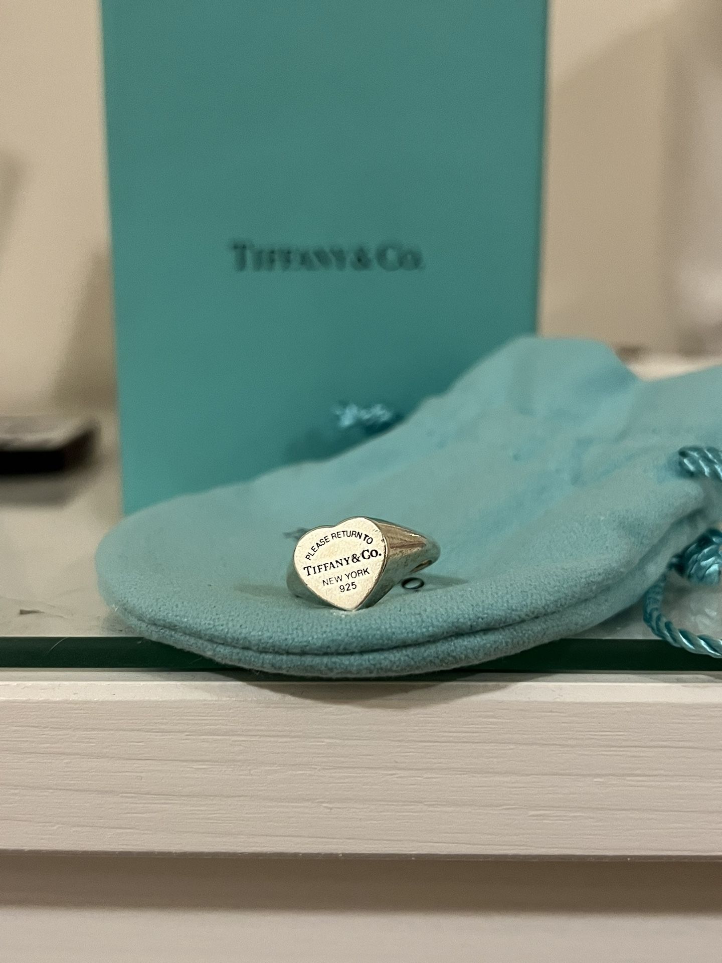 Tiffany & Co Signet Heart Ring 