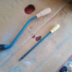 Ford Falcon, Comet, Ranchero, Galaxy, Ivory Gear Selector Handel And Ivory Blinker Turn Signal Lever