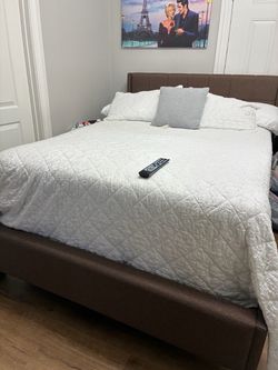 Complete set bed  with box spring also head board