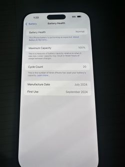 IPhone 16 pro max 128 GB unlocked