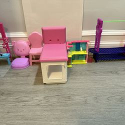 Huge Barbie & Doll Accessory Bundle – Furniture, Pets, Clothes, Bags, Food & Playsets – 100+ Pieces