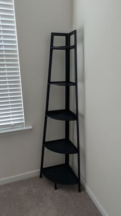 Black bookshelf