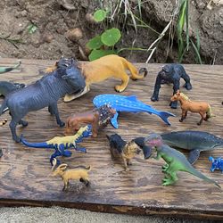 20 Plus Various Rubber Animals