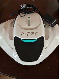 Cordless Robotic Pool Cleaner with LED Indicator, 1200GPH Strong Suction, Lasts 90 Mins Runtime, Ideal for Above-Ground Pool up to 40 Feet, Snow White