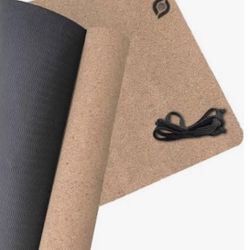 New LIMM Cork Yoga Pilates Mat 184 X 62 CM. 4.8 MM 72 X 24" $20
