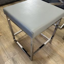 Vanity Stool Leather Style Seat