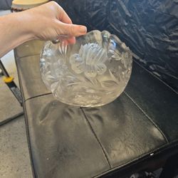 American Brilliant cut glass bowl 