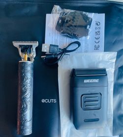 Menās Hair Trimmer & Electric Shaver Set ā Dragon Design, Cordless Grooming Kit