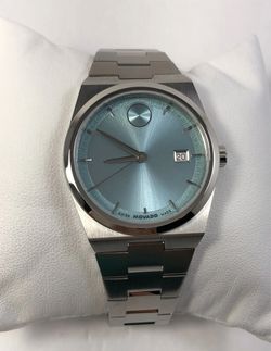 Movado Bold Quest Quartz Seafoam Blue Dial Stainless Steel Unisex Watch