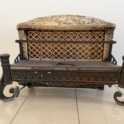 Vintage Cast Iron Gas Fireplace Insert-Scroll Legs- $60 (33145)
