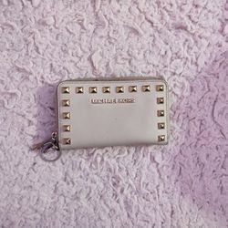 Michael Kors Cream And Gold Wristlet Wallet 