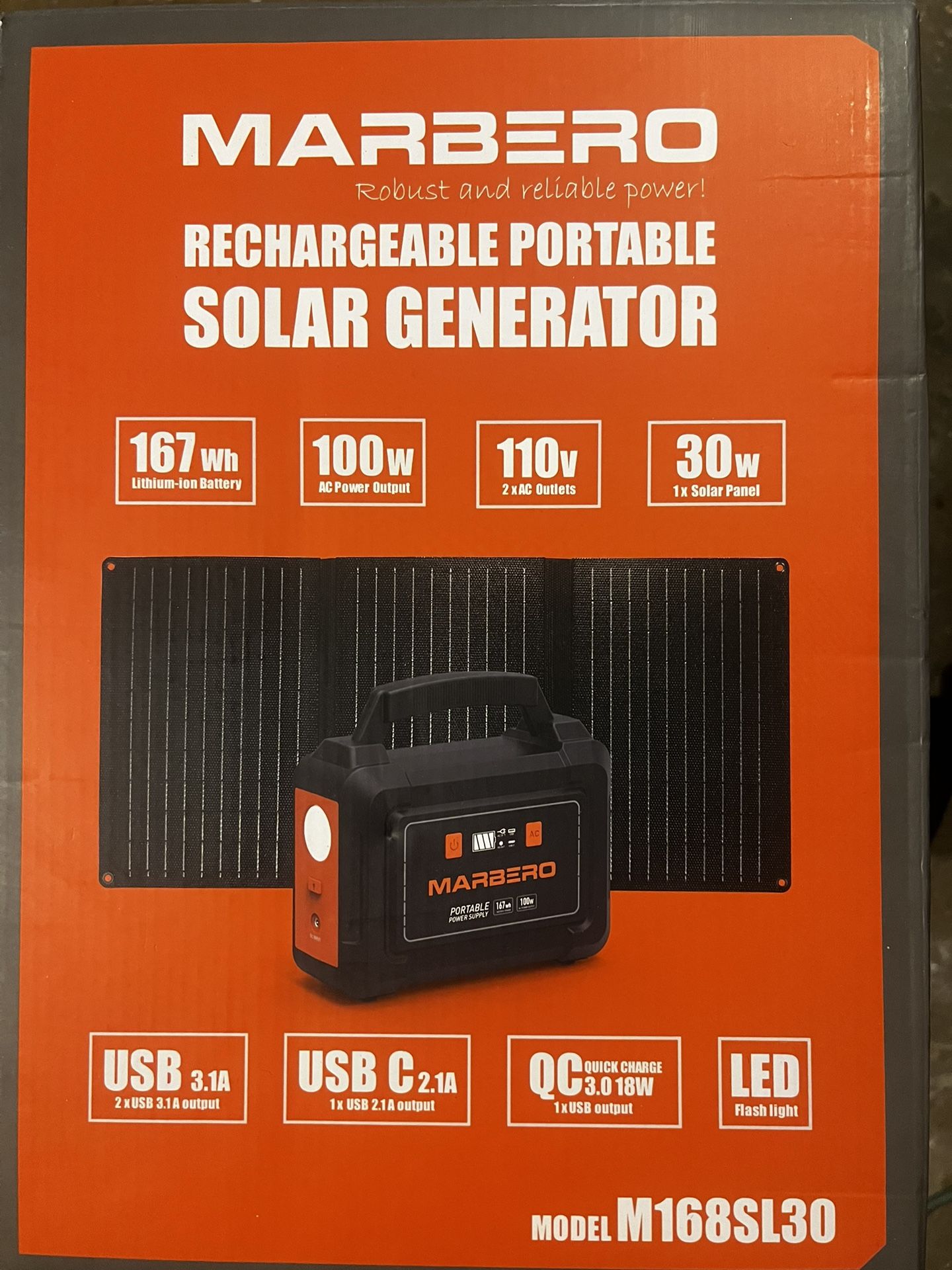 Portable Rechargeable Solar Generator