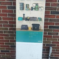 Closetmaid Garage Shelf Organizer with Bonus Ladder Holder Brackets NEW