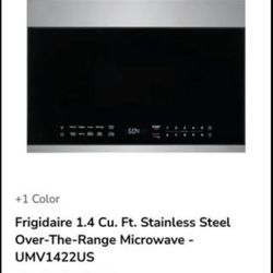 Frigidaire 1.4 Cu. Ft. Stainless Steel Over-The-Range Microwave - New
