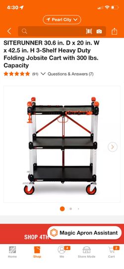 Crescent -site runner cart