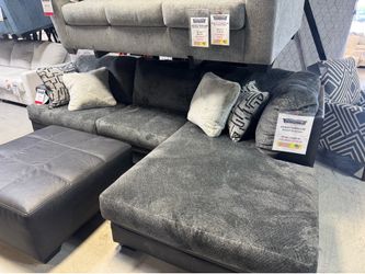 Sectional Couch and Ottoman