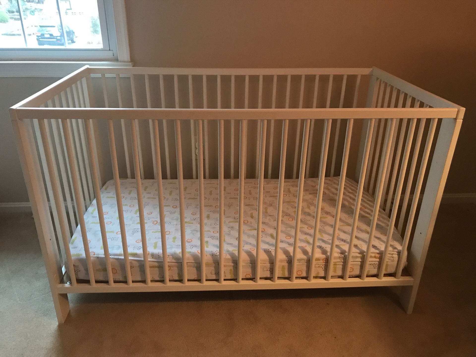 IKEA GULLIVER Crib or Toddler Bed in White